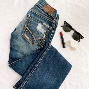 BKE Low Rise Boot Cut Jeans
